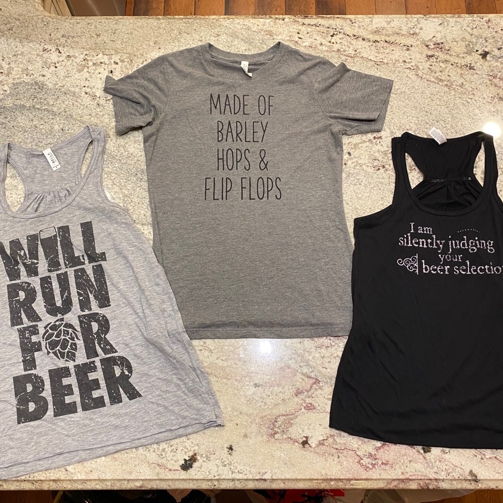 Bundle of 3 craft beer shirts